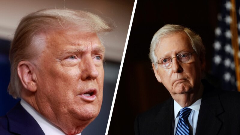 Trump Trying To Oust McConnell From Leadership Role, Looking for Challenger: Report