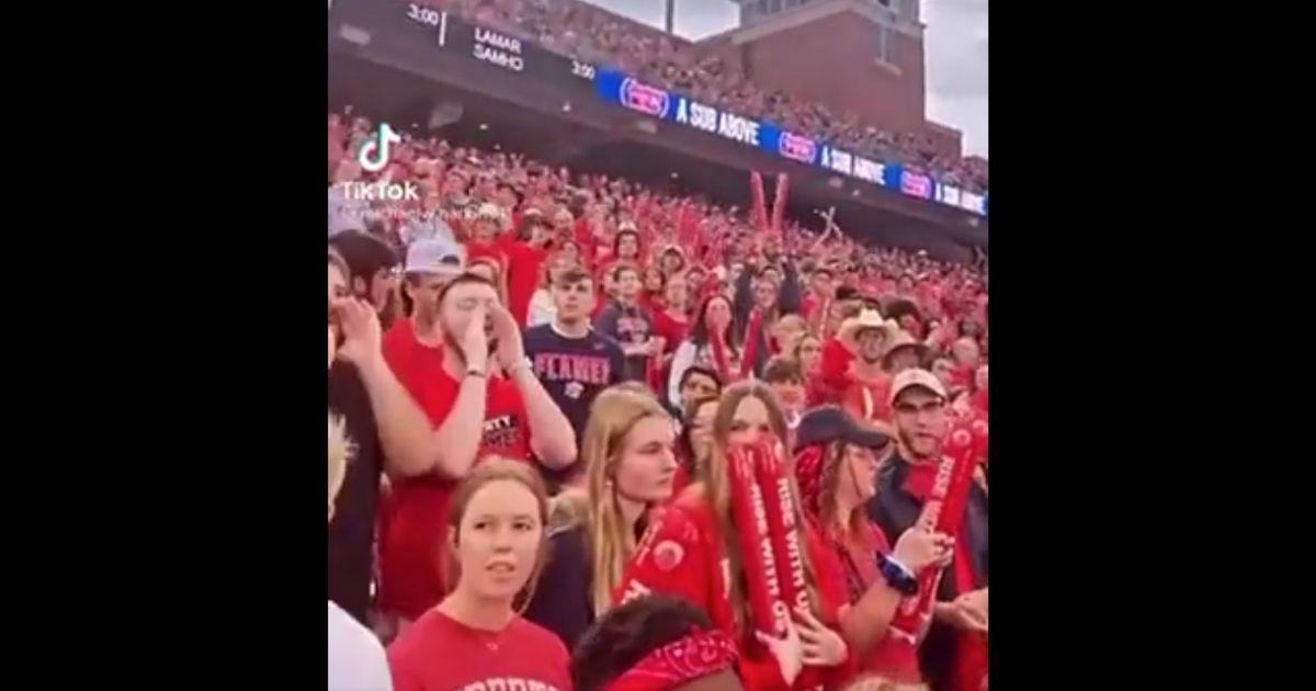 Video Shows Liberty University Students Trolling Joe Biden, Chanting ‘Let’s Go Brandon’  During Game