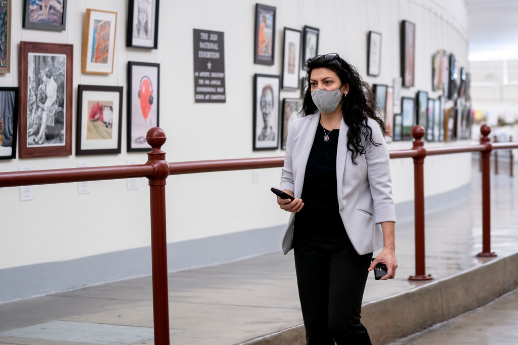 Video: Squad Member Rashida Tlaib Admits She Only Masks Up When GOP Cameras Are Around