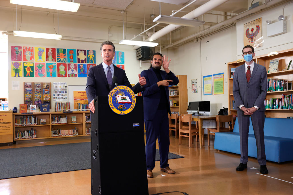 Gavin Newsom Announces Mandatory COVID Vaccines for School Students