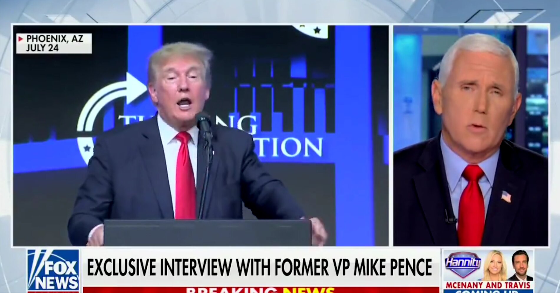 Pence Says He Sat Down With Trump Just Days After Jan. 6 and ‘Talked Through All of It’