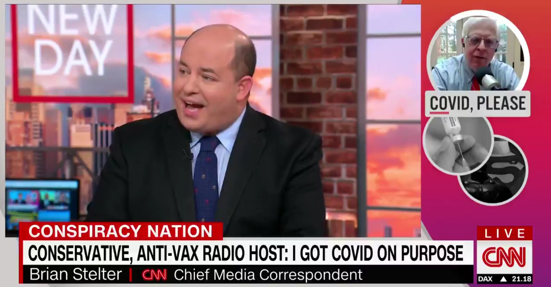 CNN’s Brian Stelter Accuses Tucker Carlson and Fox News of ‘Prolonging the Pandemic’