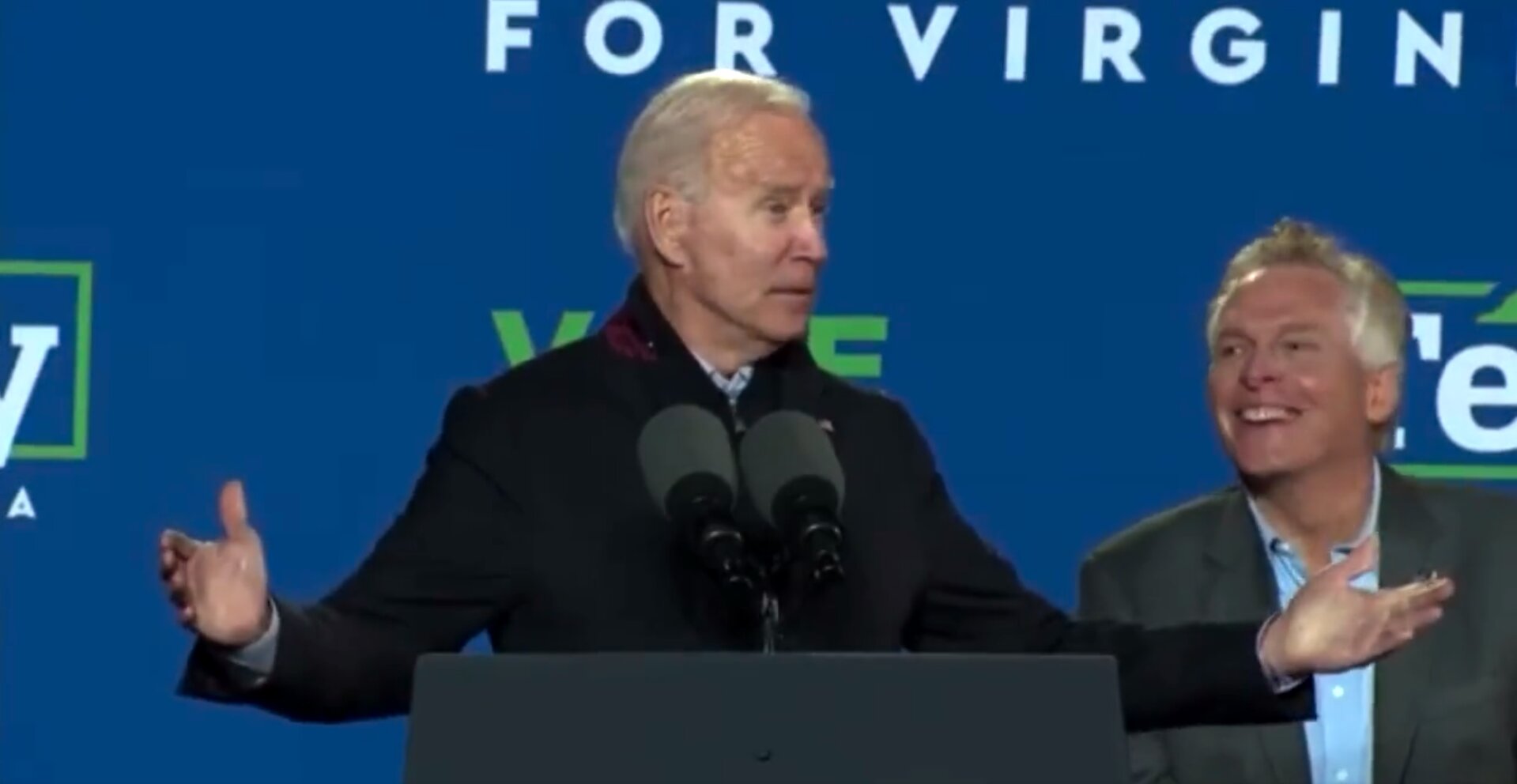 Biden Asks Why VA GOP Gubernatorial Candidate Is Not Campaigning With Trump: ‘Is He Embarrassed?’