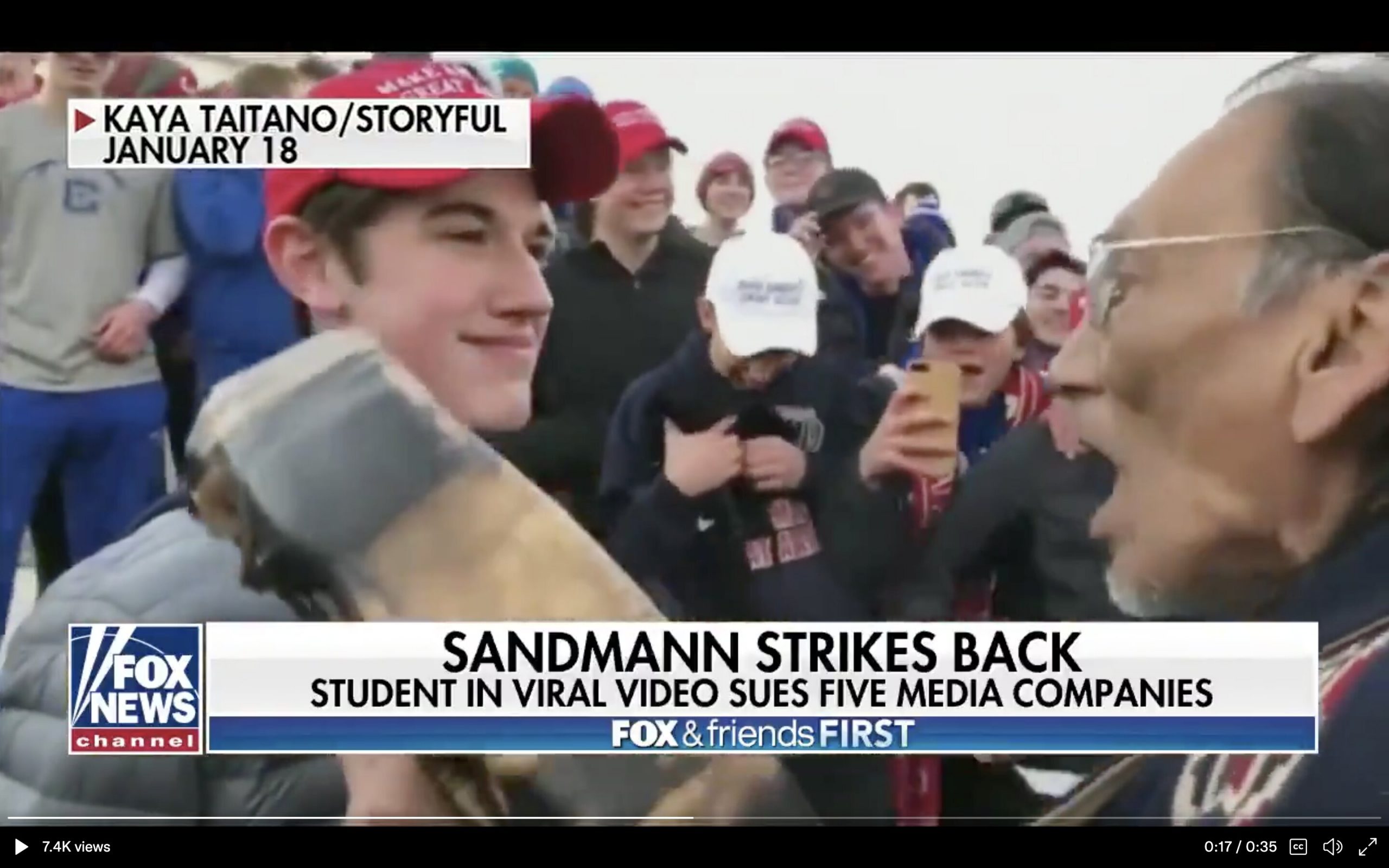 Nicholas Sandmann Calls on Rittenhouse to Sue the Media for Defamation