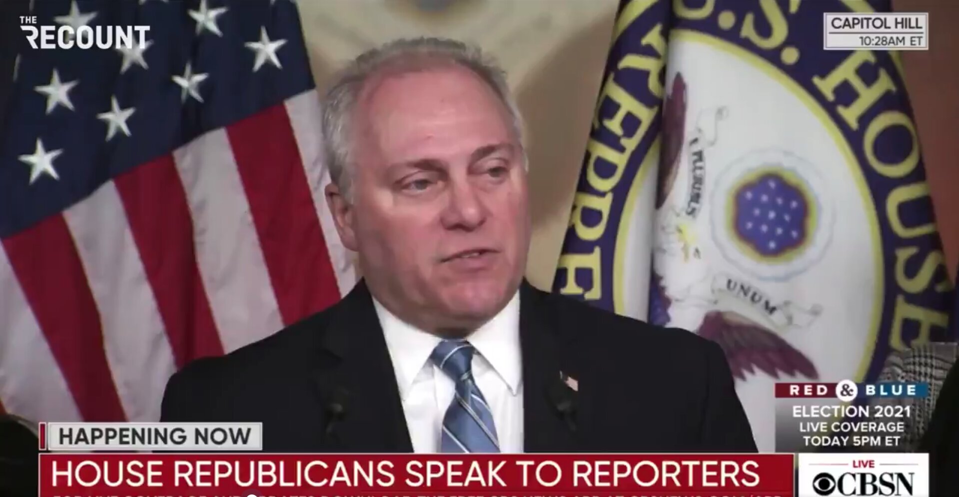 Scalise Calls Vaccine Mandates a ‘Defund the Police Strategy’