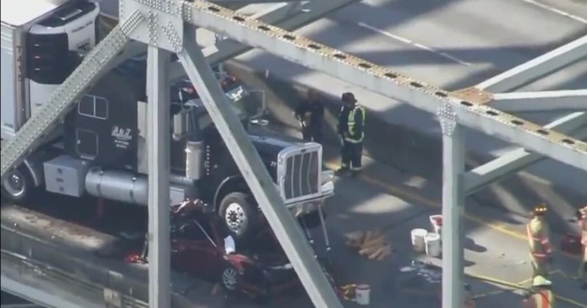 Woman Miraculously Survives Horrible Car Crash After Semi Obliterates Vehicle