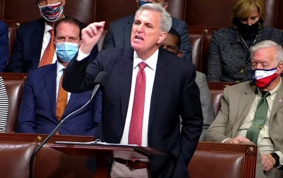 McCarthy Talks for More Than 8 Hours to Delay Vote on Biden’s Social Spending Bill
