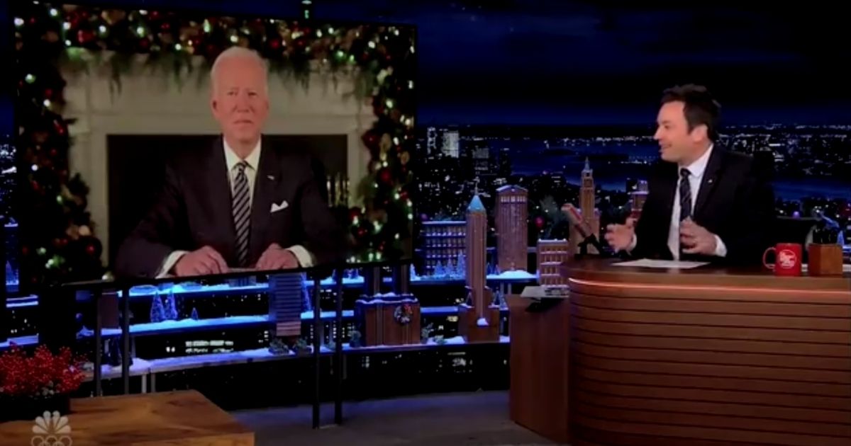 Watch: Biden Gets Caught Using Note Cards on Jimmy Fallon's Late-Night Show