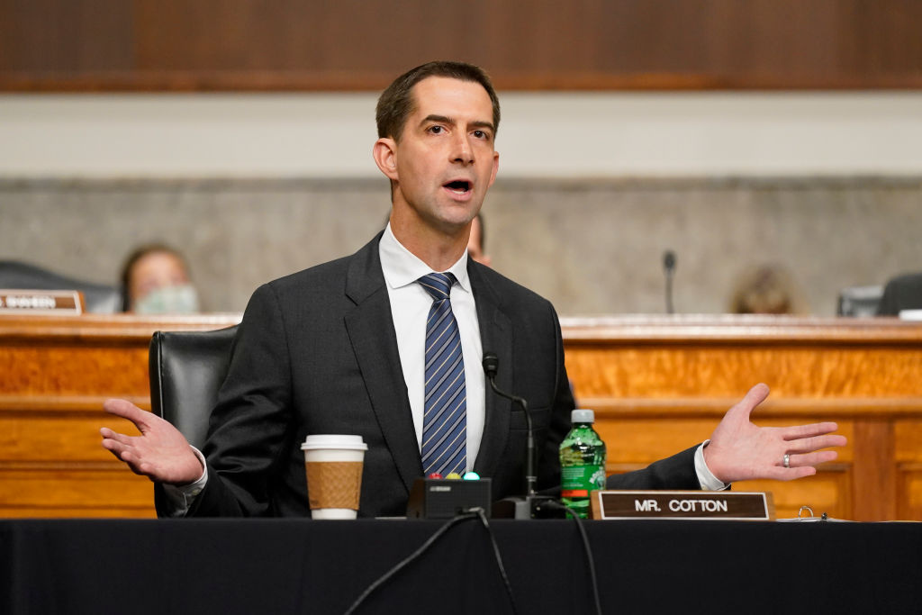 Tom Cotton Introduces Bill to Block Biden From Jailing Inmates Based on Their ‘Gender Identity’