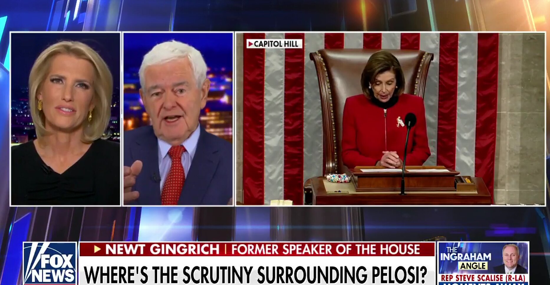 Newt Gingrich Says Pelosi Is ‘The Person Who Is the Most Responsible’ for Capitol Riot