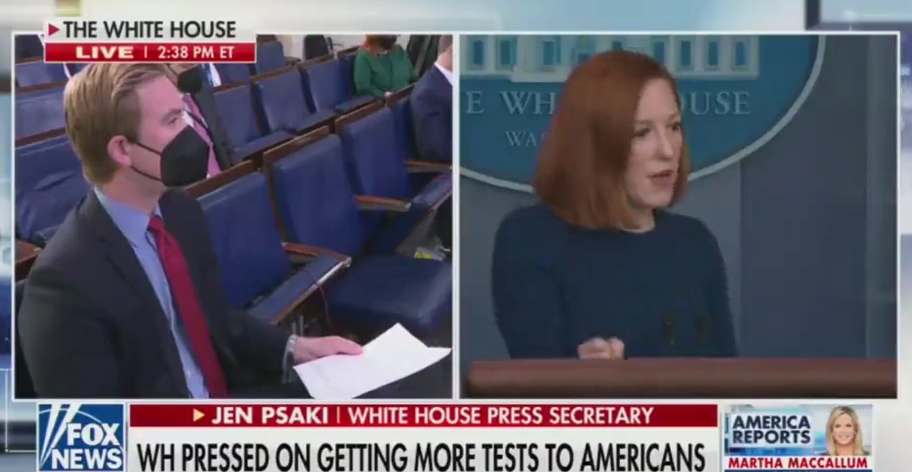 Fox News’ Doocy Presses Psaki on Why Biden Still Refers to COVID As ‘Pandemic of the Unvaccinated’