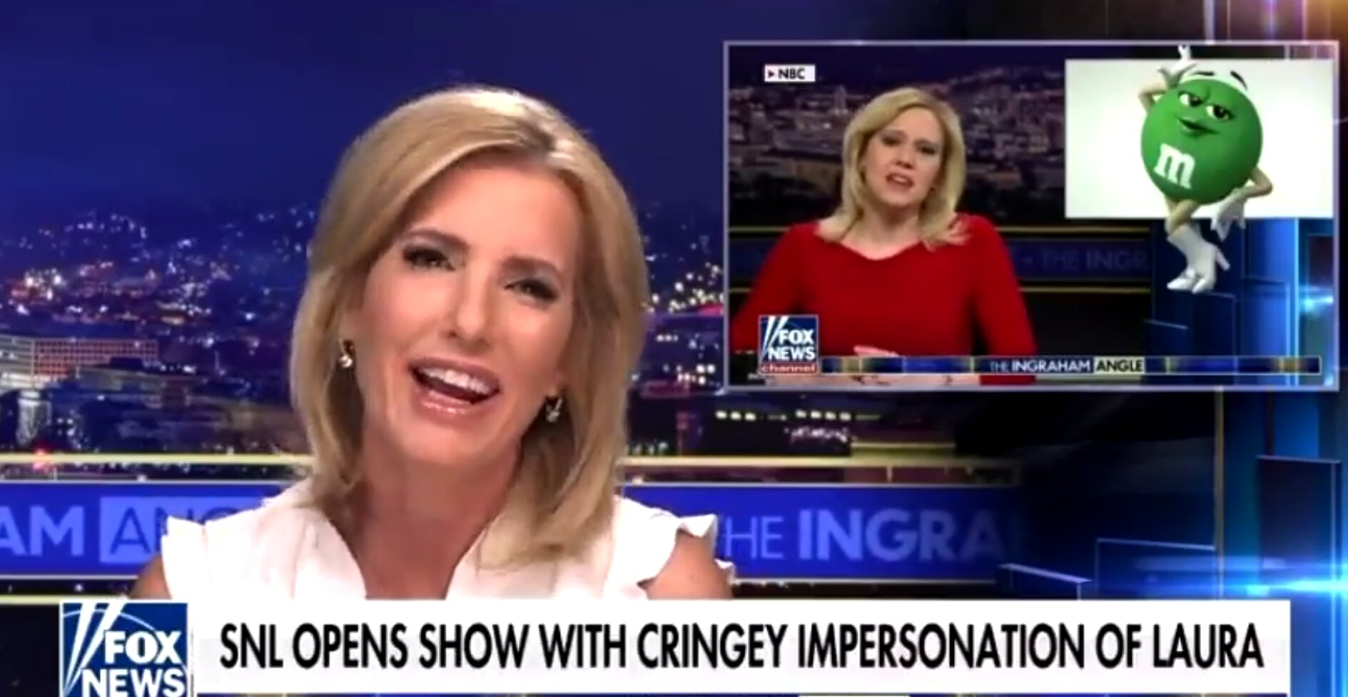 Laura Ingraham Mocks Kate McKinnon’s Impression of Her During Reaction to SNL Skit