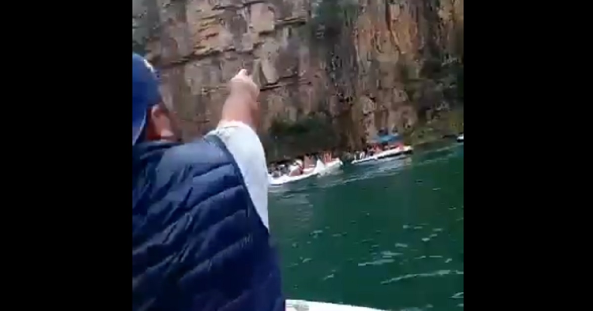 Tragedy: Video Shows Boat Caught Under Cliff Collapse That Killed Seven, Injured Dozens