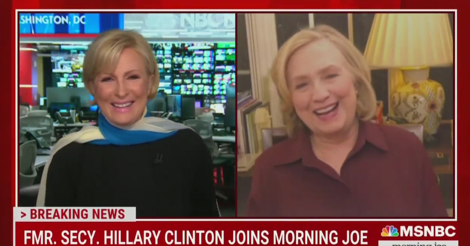 Hillary Clinton Laughs at Question About Running Again in 2024
