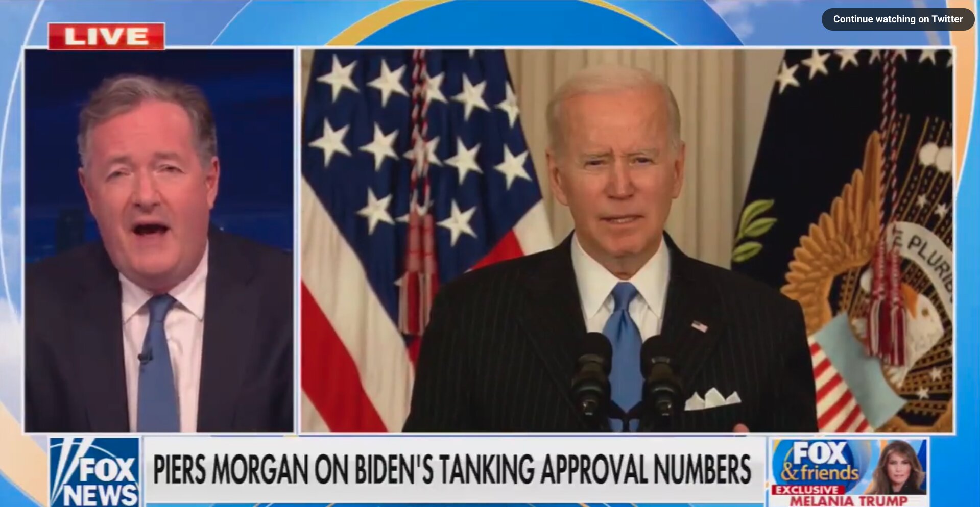 Piers Morgan Compares Queen Elizabeth to Biden
