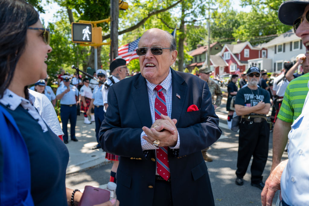 Grocery Store Worker Arrested After Smacking Rudy Giuliani on the Back, Police Say