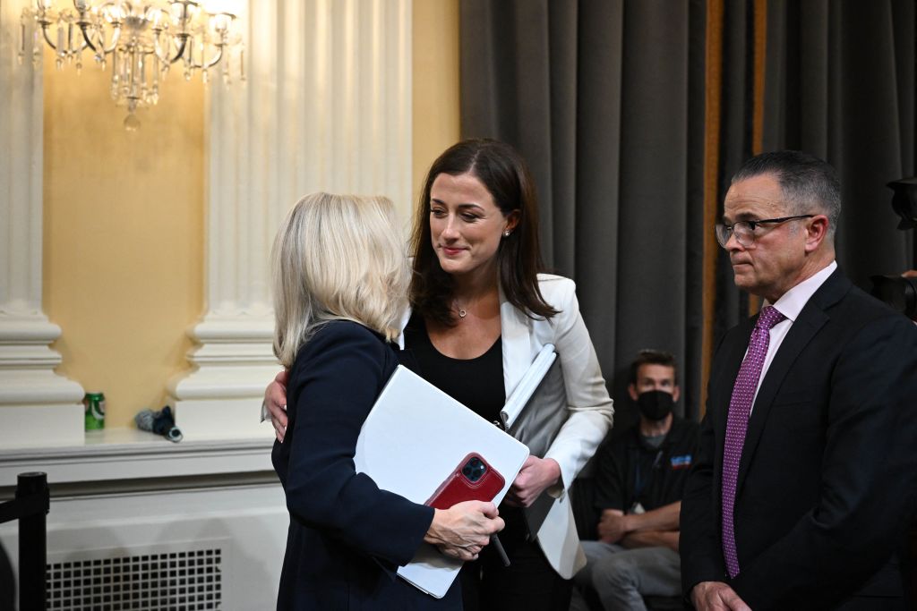 Cameras Catch Telling Moment Between Liz Cheney and Cassidy Hutchinson Right After Hearing