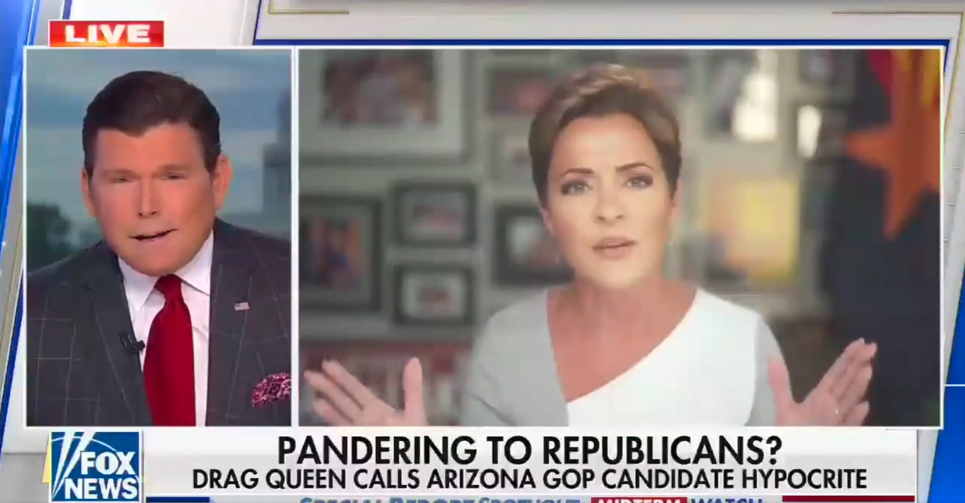 AZ GOP Gubernatorial Candidate Spars With Fox News Over Alleged Past Support of Drag Queens
