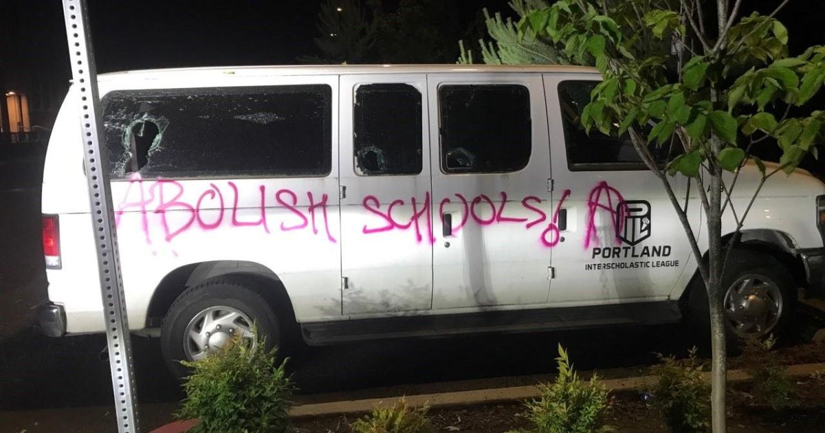 Pics: Portland Police Release Photos of Riot Damage Inflicted Over the Weekend