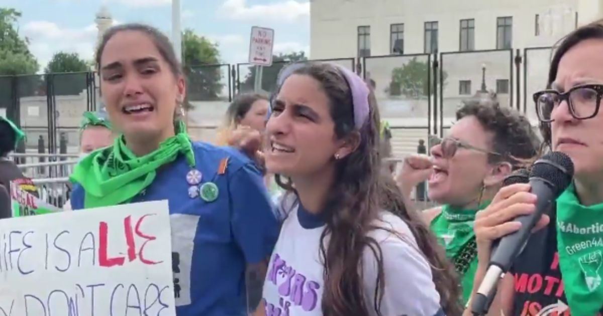 Video Captures the Tearful Moment Pro-Abortion Protesters Learned Roe v. Wade Was Struck Down