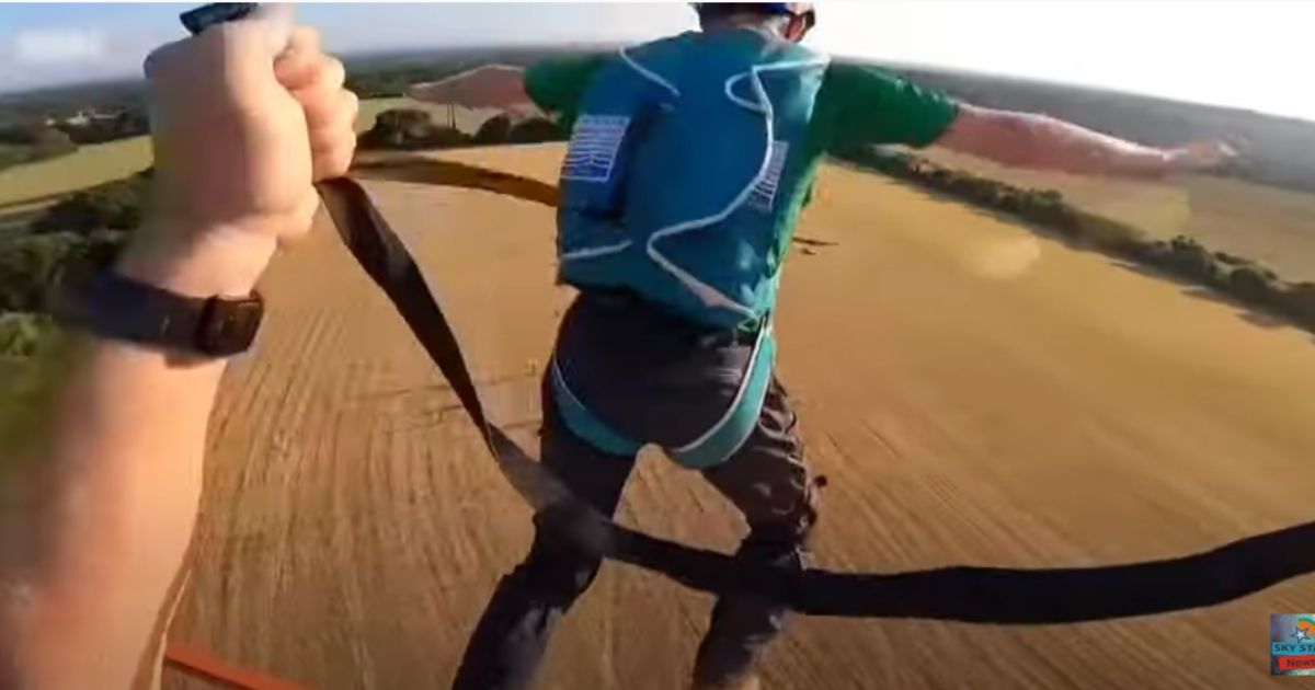 Just 85 Feet from Ground, Former Paratrooper Knew Just What to Do