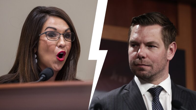 Boebert Slams Swalwell After It Appears He Compares Her to Highland Park Parade Gunman