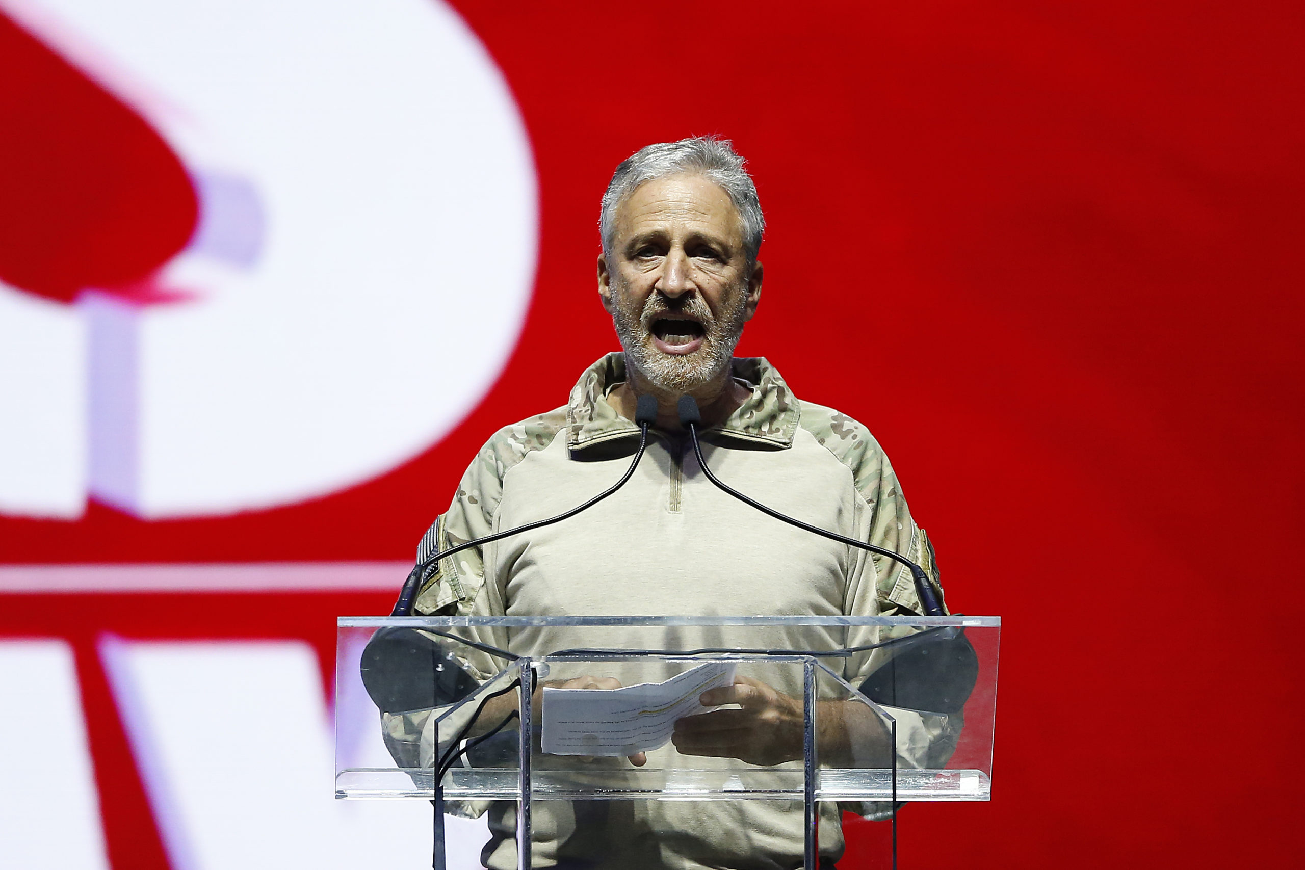 Actor Jon Stewart Gets Into Screaming Match With Political Commentator