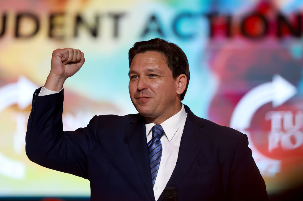 DeSantis Takes Stage, Promises What's Happening 'Will Result in the Retirement of Nancy Pelosi'