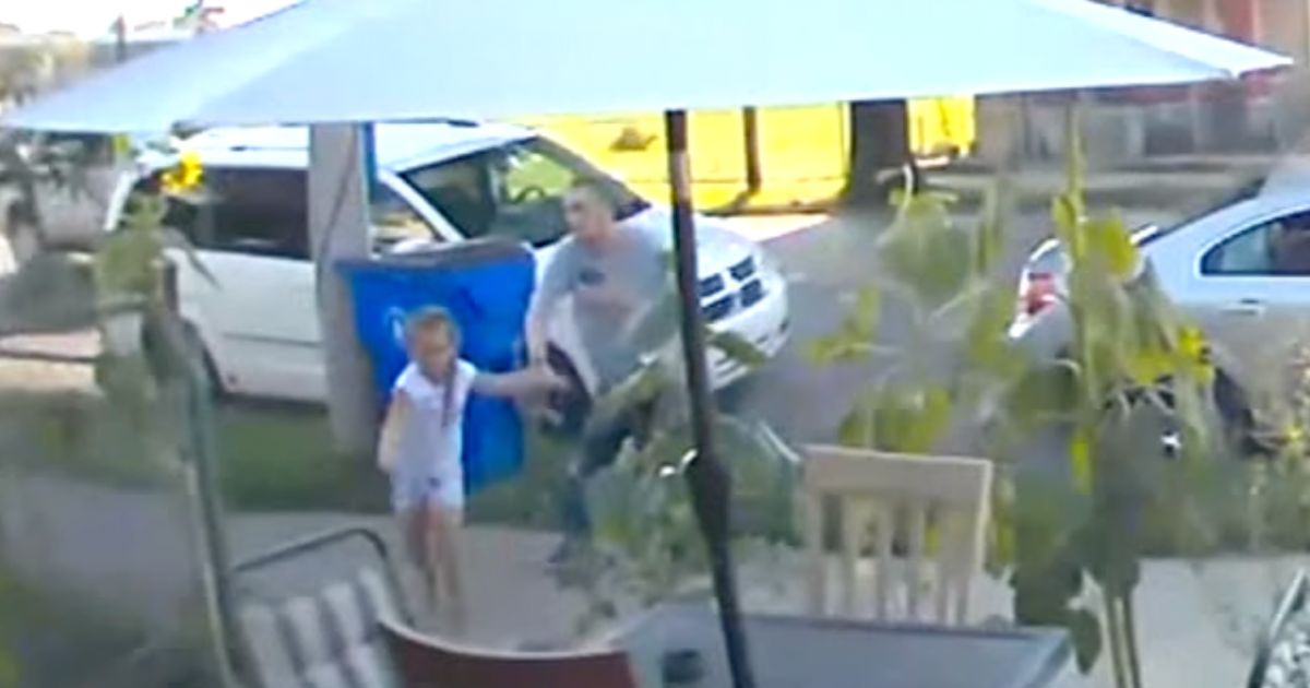 Girl Screams as Man is Walking By, Family Watches the Security Footage and Realizes She Was Escaping Him