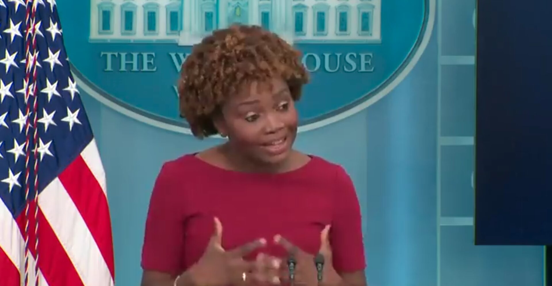 Karine Jean-Pierre Strangely Asserts Massive SCOTUS Ruling Was ‘Unconstitutional’