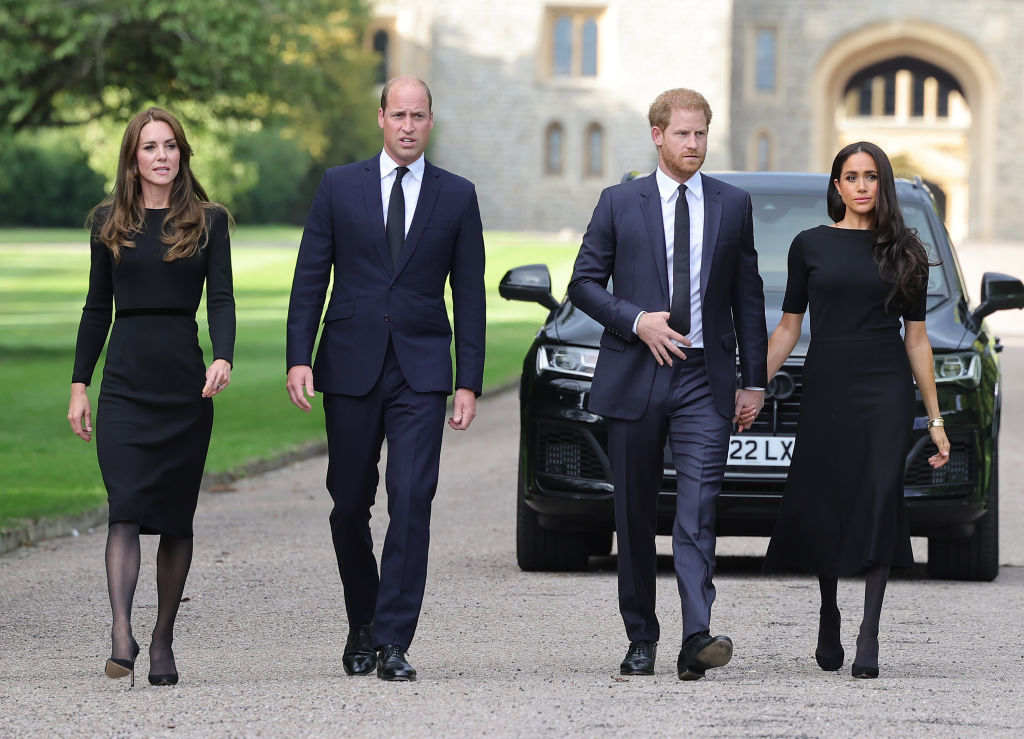 Twitter Users Notice Mysterious Shape in Meghan Markle's Dress, Sparking Debate About Motives at Queen's Memorial