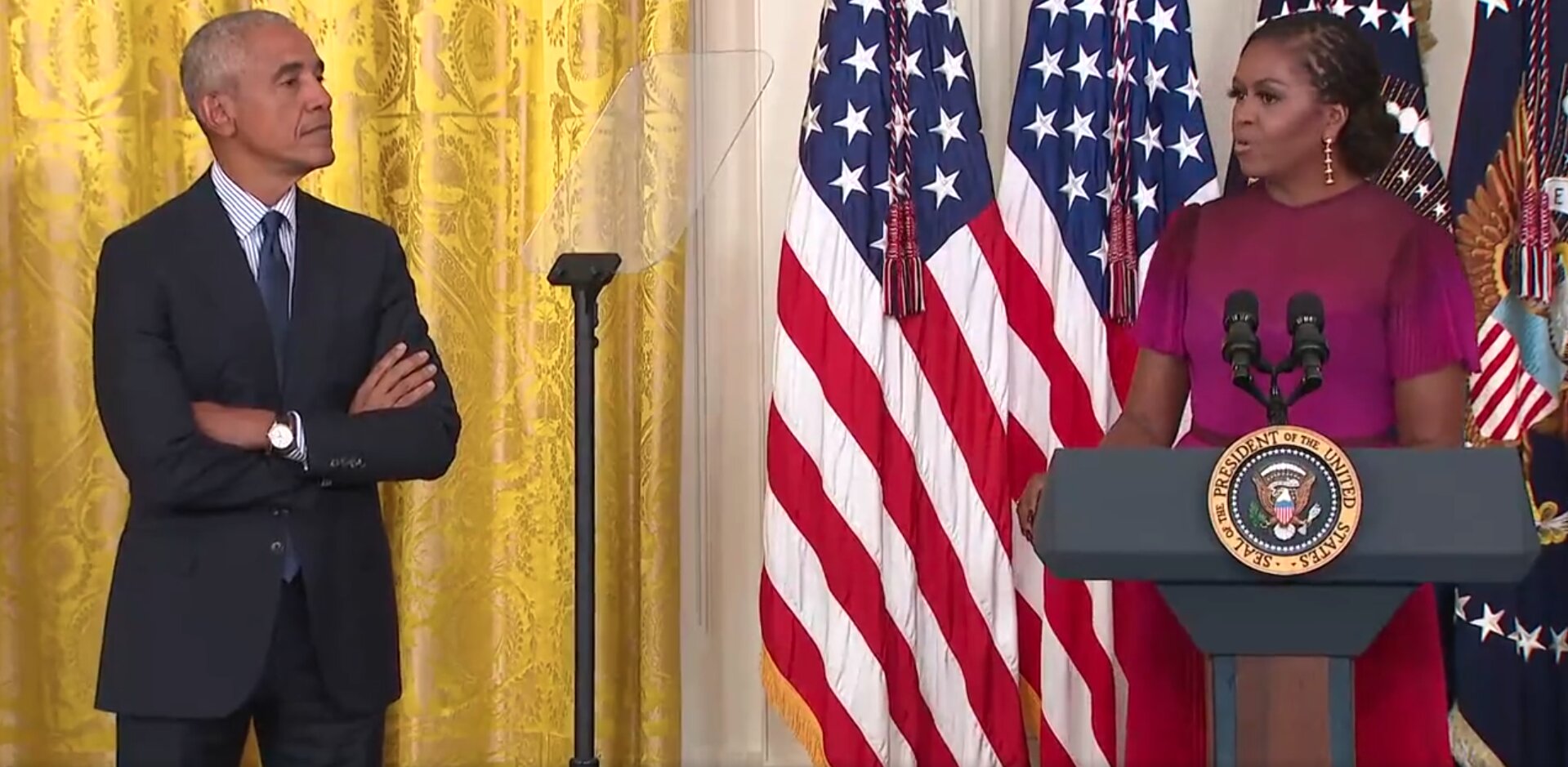 Michelle Obama Takes Veiled Swipe at Trump Over ‘Peaceful Transfer of Power’