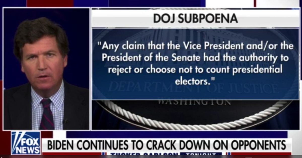 Tucker Exclusively Obtains DOJ's 'Unlawful' Subpoenas That Only Target Trump Allies; Reveals Demands