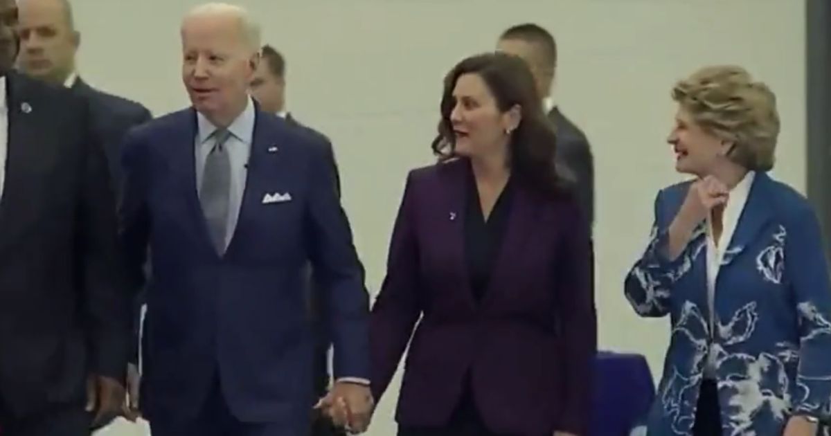 Video: Joe Biden Bizarrely Holds Hands with Michigan Gov. Gretchen Whitmer – Where's Jill?