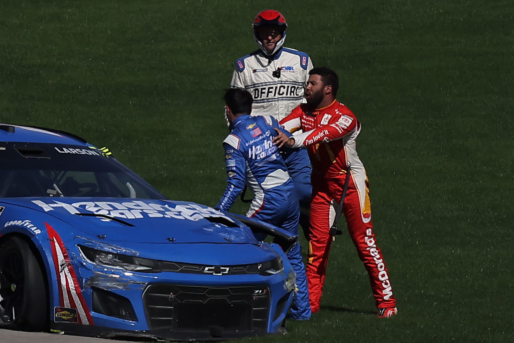 ‘Disgusting and Horrendous’: NASCAR’s Bubba Wallace Violently Attacks Fellow Driver, Then Clashes with Official
