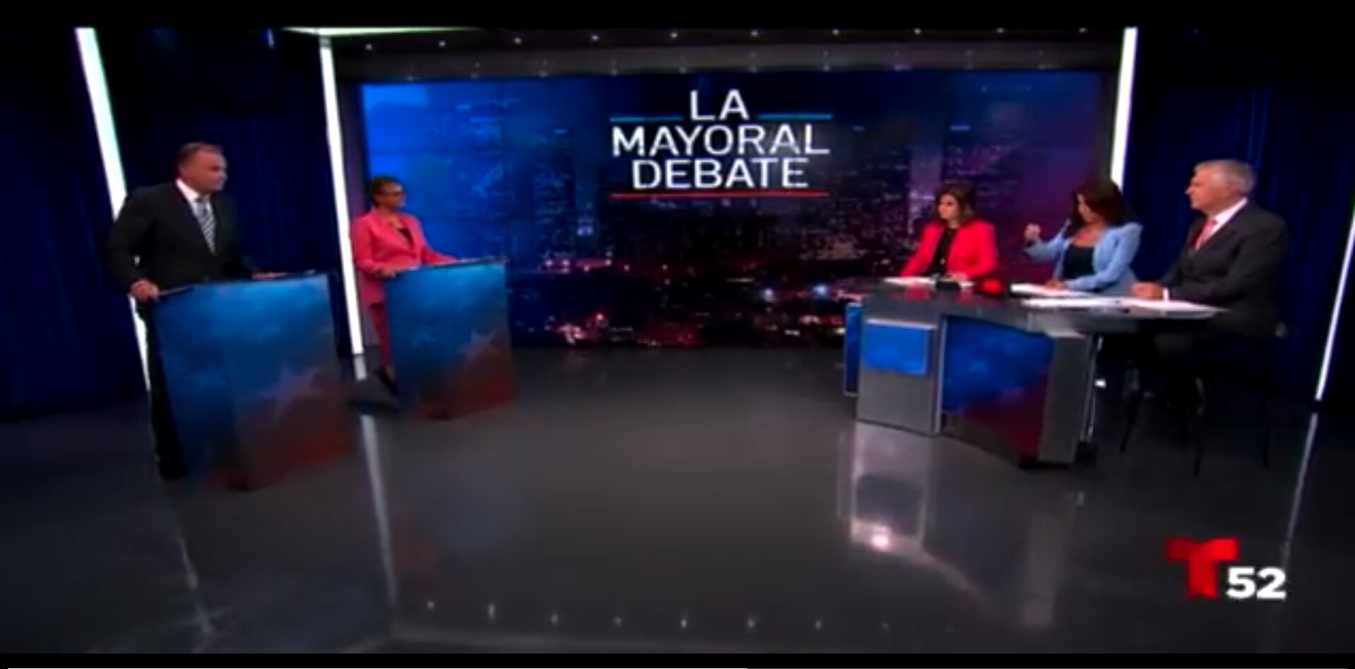Watch: LA Mayoral Candidate Corrects Debate Moderator After She Labels Him a ‘White Man’