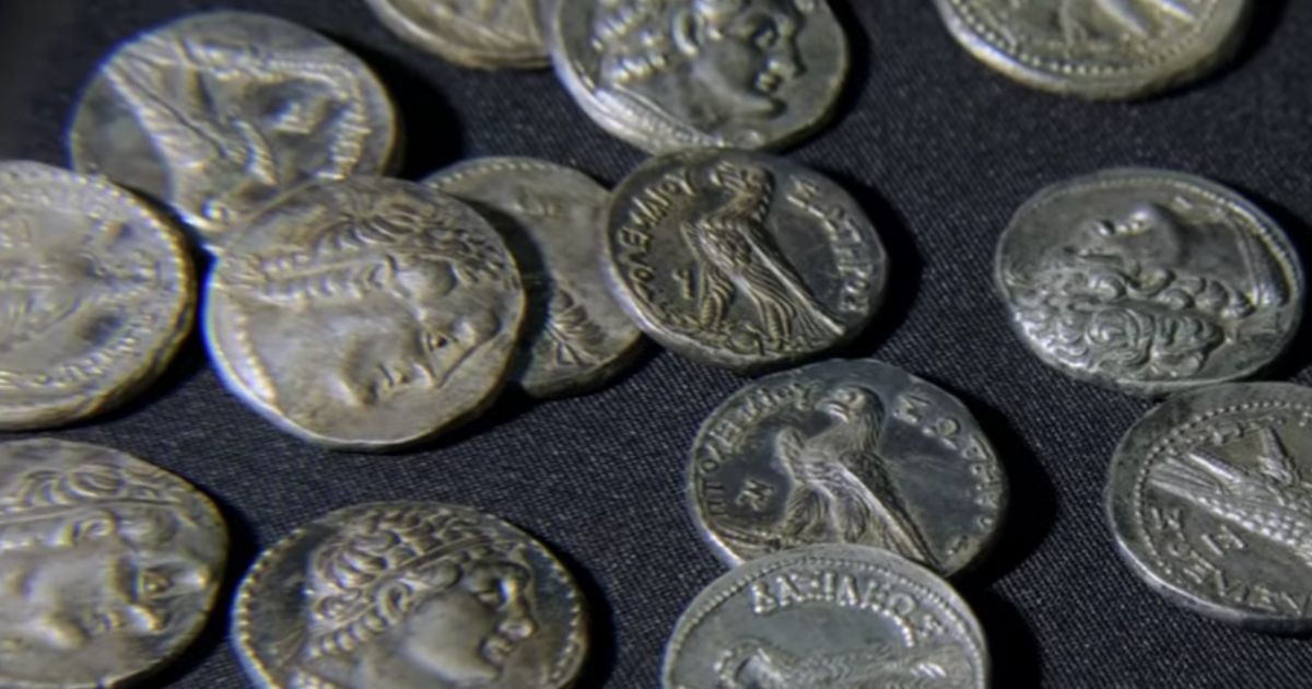 The newest coin in the stash dated to 170 B.C.