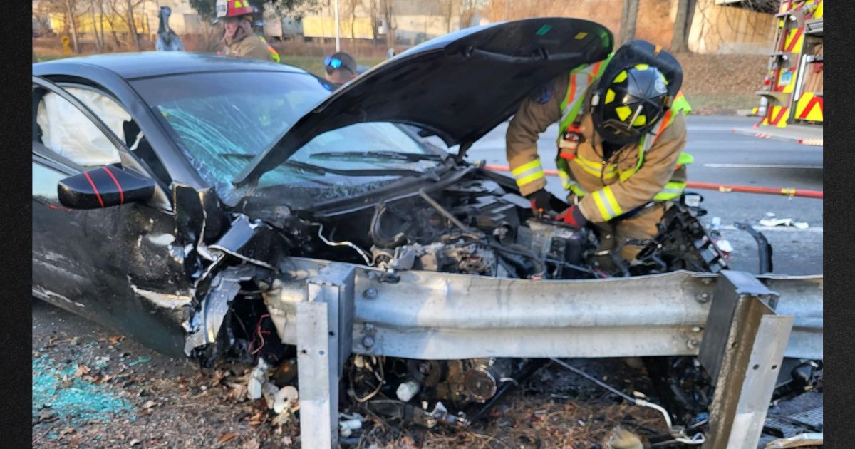 Only minor injuries were reported from the horrific-looking crash.