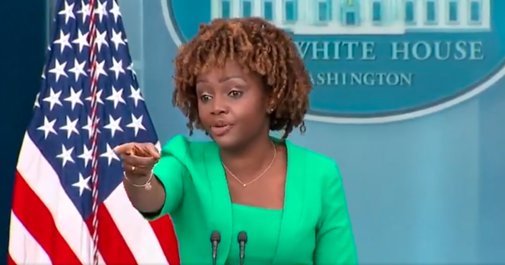 ‘Useless’: Karine Jean-Pierre Blasted After Refusing to Answer Question About Biden’s Criticism of Trump