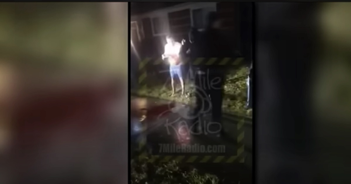 Screen shot of the aftermath of retribution for sexual assault allegedly committed by a man in Detroit.
