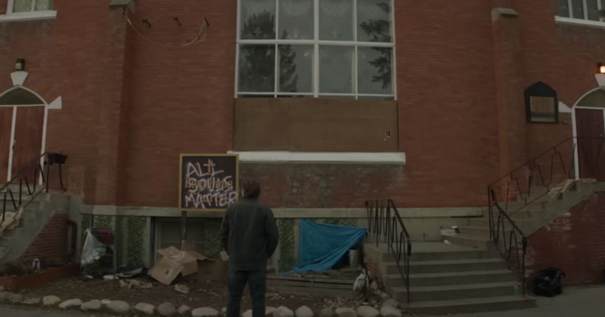 This YouTube screen shot shows Kevin Sorbo's character in the upcoming "Left Behind: Rise of the Antichrist" movie.