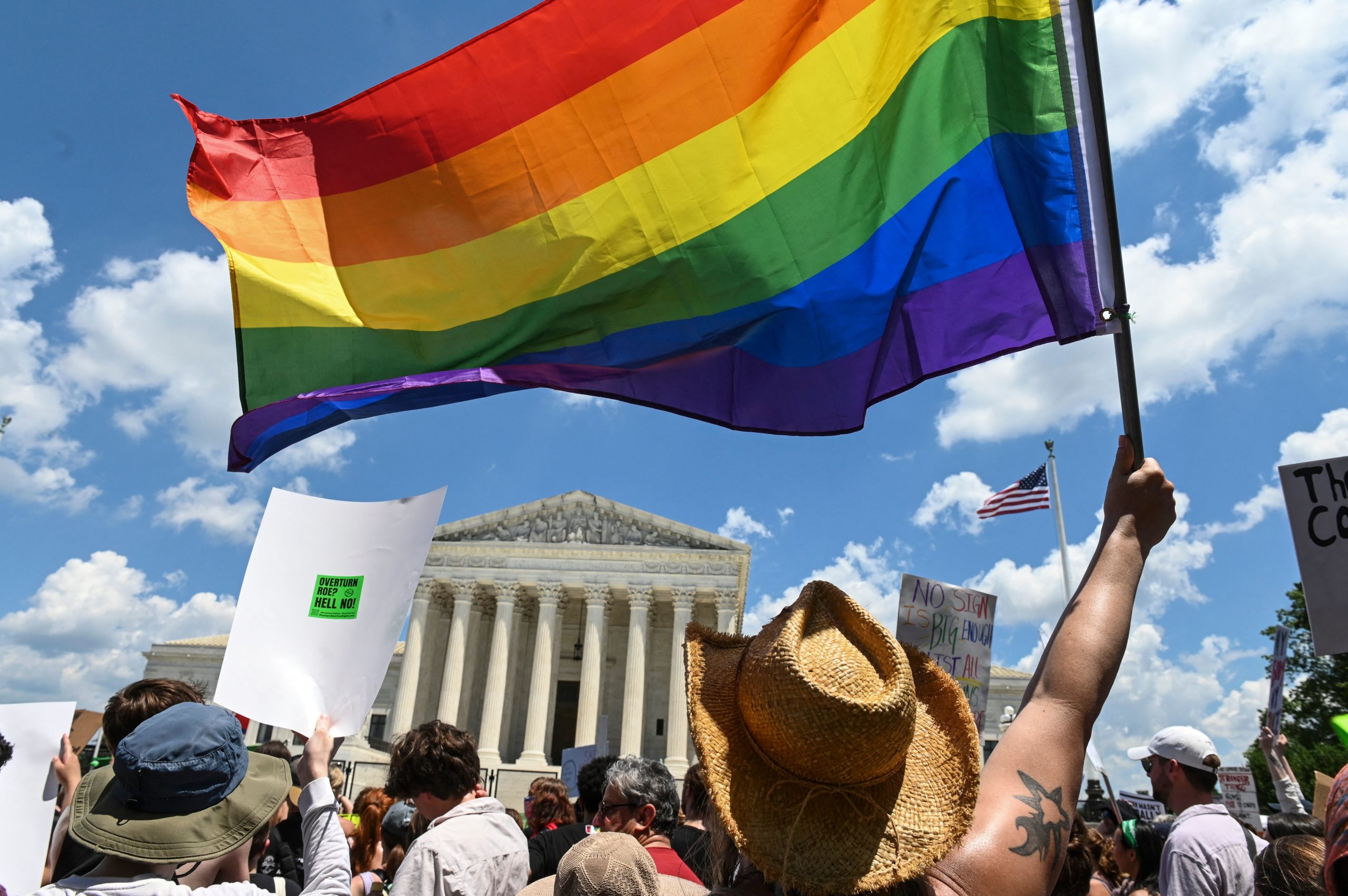 Pride Flag Hanging Outside of New York City Restaurant Set on Fire