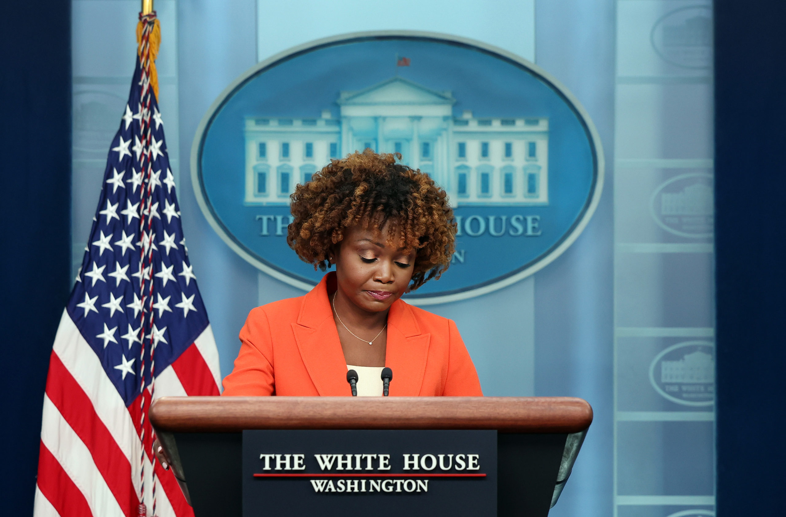 White House Press Sec Makes Awkward Mistake During Press Briefing: ‘Woah!’