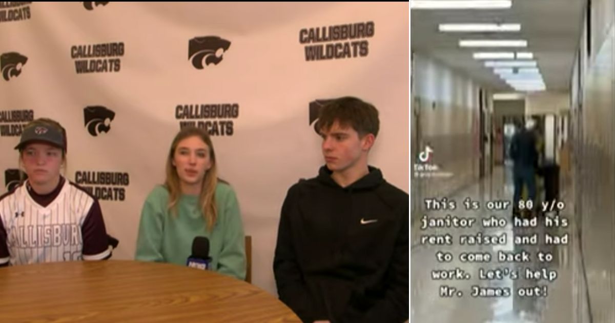 Callisburg High School students talk about what prompted them to start a fundraiser for an 80-year-old man who had to take a job as their school janitor.