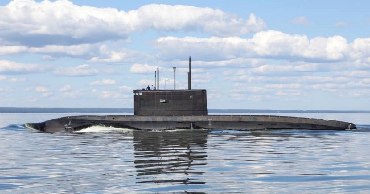 A Russian-made Kilo-class submarine.