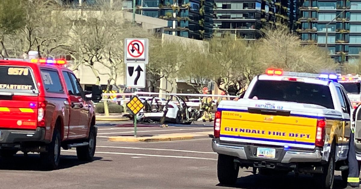 A crashed Tesla caught on fire twice in Scottsdale, Arizona, on Friday.