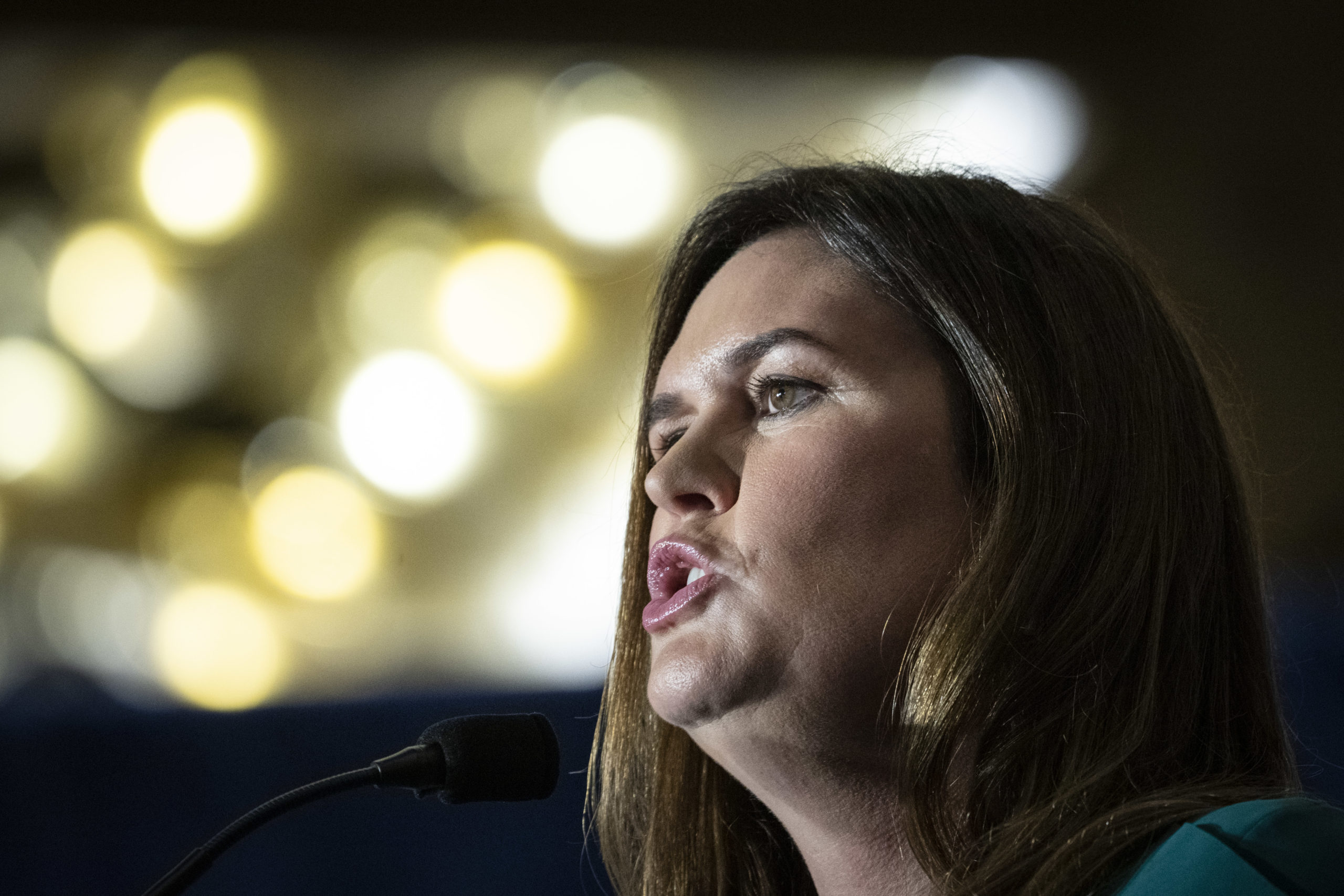 Sarah Huckabee Sanders Signs School Bathroom Bill: ‘No Place’ for the ‘Woke Agenda’