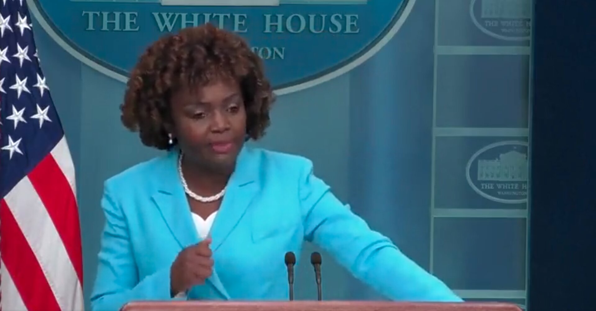 WH Press Sec Falsely Claims Conservative ‘Speaker’ Called for the ‘Eradication of Transgender People’