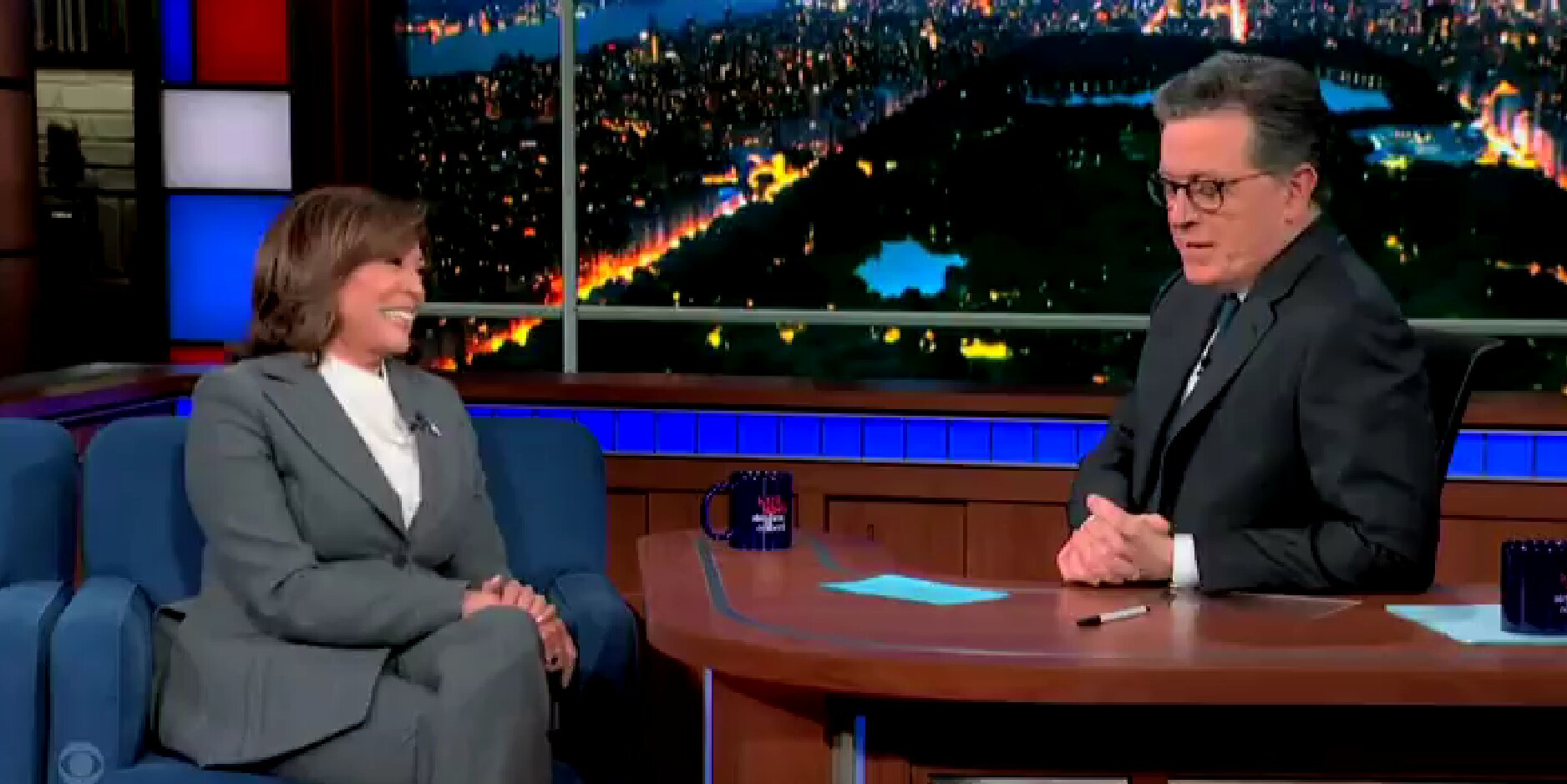 ‘Uh’: Colbert Continues to Press Harris on Her ‘Actual Role’ as VP After Apparent Sidestep