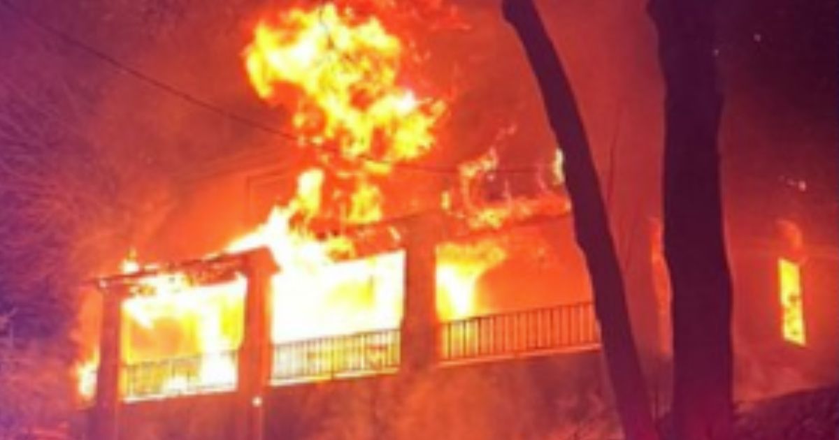 The million-dollar home owned by the son of Sen. Elizabeth Warren burned down in Medford, Massachusetts, early Tuesday morning.